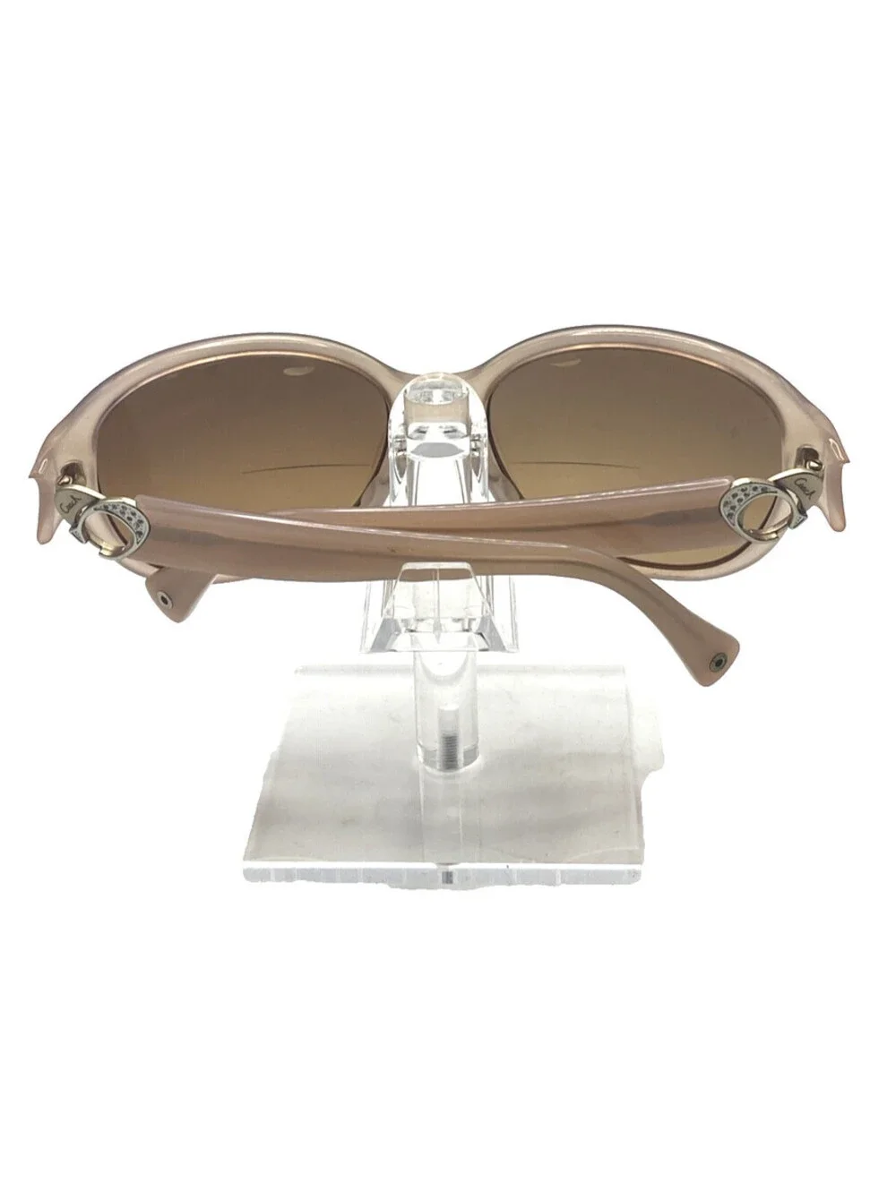 Coach HC8051F Claire Rose Pink Sunglasses Brown Gradient w/ Case